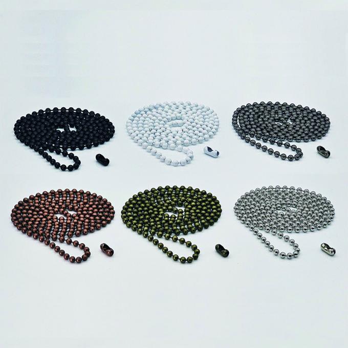 Оптовая торговля компонентами роликовых теней 4.5*6 мм Роликовая цепочка для слепых из металлических шариков 1