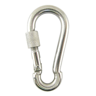 Профессиональная ПОЛИЦА Окончание Нержавеющая сталь пружина Snap Hook с винтовой блокировкой глазной формы