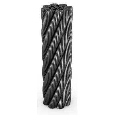 BS Standard Compacted Swaged Steel Wire Rope 8xK26WS IWRC для крана