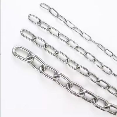 Купить Простая металлическая цепь с цепью SS304 Din763 Нержавеющая цепь с цепью 2t Рабочая нагрузка online manufacture