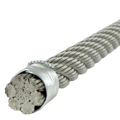 Стандартный AiSi 6MM оцинкованный стальной проволочный кабель для оборудования тренажерного зала Нелегированная сталь
