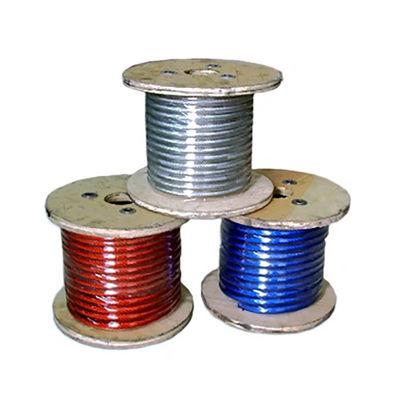 6X7 FC/IWS 1/32'' 3/64' 1/16' 3/32' 1/8' 5/32' 3/16' 1/4' 5/16' PVC/PP/PE/PA покрытая стальная проволока