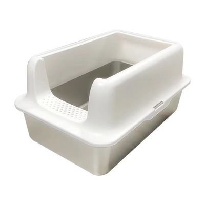 EasyClean SplashProof нержавеющая сталь кошачий мусорный ящик Закрытый