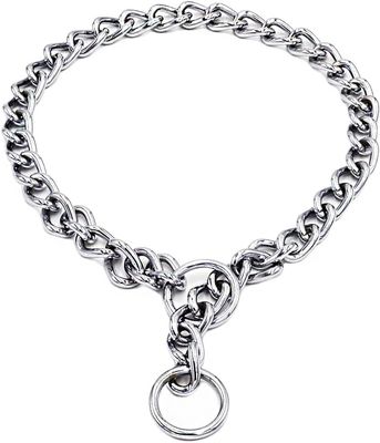 Freezx Non Slip P Chain Dog Регулируемая собака Металлический обучающий воротник