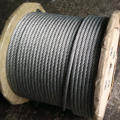 6x12 7FC проволока веревка веревка проволока углеродистая сталь высокая прочность 6 мм оцинкованная стальная кабельная веревка стандарт AiSi