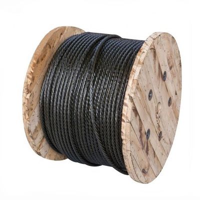 Стальная проволока шнур 6x12 FC нелегированная яркая линия с контактной негальванизированной нитью