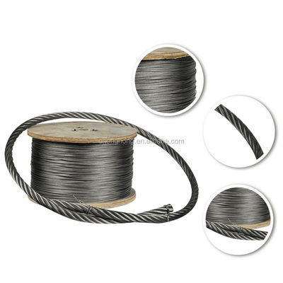 6x19 FC проволока из нержавеющей стали изготовлена из AISI304/304L/316/316L для диаметра от 6 мм до 40 мм и обработки