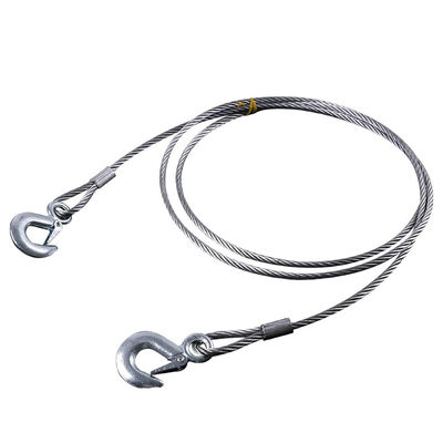 Rollback Crane Wrecker Tow Truck Steel Winch Cable Wire Rope Non-Alloy 6x19 IWRC Строительство с крюком
