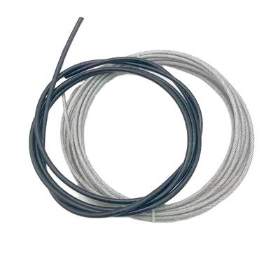 Нержавеющая сталь или оцинкованная 1-16 мм PVC/NYLON/PU покрытая стальная проволока с стандартным AiSi