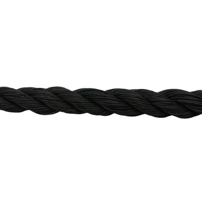 DIN Standard 24mm 3-струнный чёрный полиэтиленовый PE-шнур с производительностью PE-сталью
