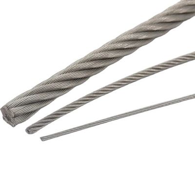 Серия 300 AISI316 круглая проволока из нержавеющей стали 1*7 7*7 1*19 7*19 6*12 6*19 6*37 FC Iwrc оцинкованная проволока лифт