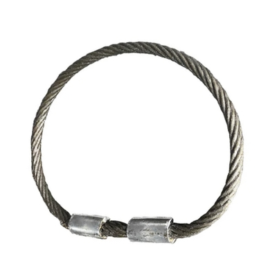 Хорошая цена. Galvanized Steel Wire Rope Lifting Sling Hand Rigging Slings With Thimble for Crane онлайн