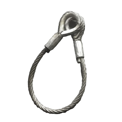 Хорошая цена. Galvanized Crane Wire Rope 6*26 6*37 Lifting Slings Loop Handling Slings for Boat онлайн