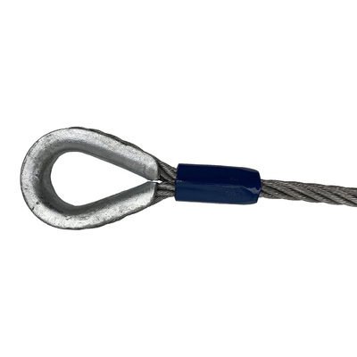 Хорошая цена. Factory Price Tower Crane Wire Rope Sling 1770 Galvanized Carbon Steel Iwrc Wire Rope Sling 6*37 Sling онлайн
