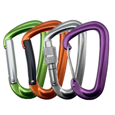 Хорошая цена. OEM Finish Manufactory Aluminum Climbing Carabiner с винтовым замком на заказ онлайн