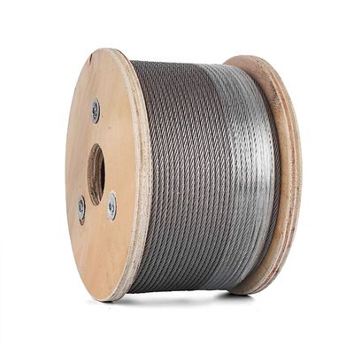 Хорошая цена. 304 Самолеты 7 x 19 нитей Строительство Нержавеющая сталь кабель Рельс Тип ядра Стальной ядра Оцинкованный 16 мм стальной проволоки онлайн