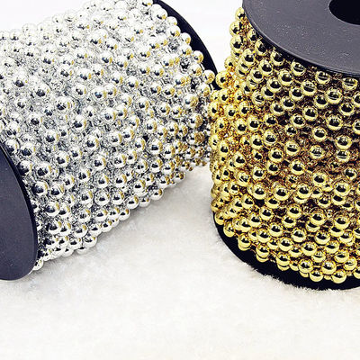 2.4мм Пластиковые шариковые цепочки в индивидуальных цветах для домашнего декора