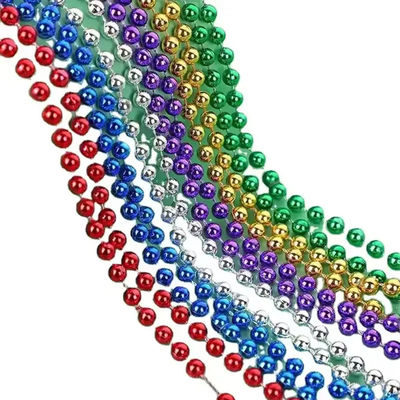 Функция роликовой цепи 2.4 мм Пластмассовая серебряная шаровая цепь