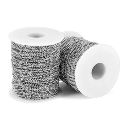 Полированная цепочка из нержавеющей стали, цепочка из шариков, ожерелье, цепочка из шариков, ювелирные изделия, цепочка из металлических шариков.