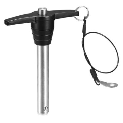 Хорошая цена. Штифт быстросъемный с Т-образной ручкой 5/8 дюйма с кнопкой для легкой фиксации шарика онлайн