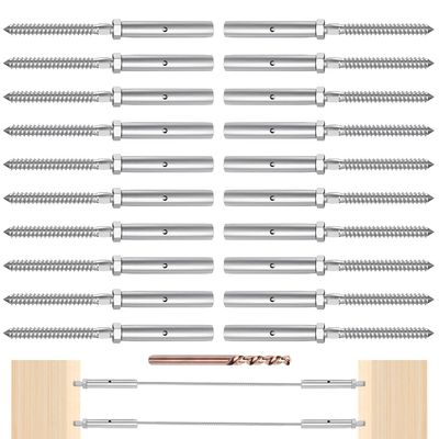 Хорошая цена. T316 Оборудование для ограждения кабелей из нержавеющей стали с 3/16-дюймовыми кабелями из нержавеющей стали с задержкой и настраиваемой упаковкой онлайн