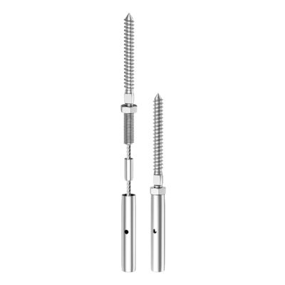 Хорошая цена. T316 Stainless Steel Cable Railing Hardware with Waterproof Rust-proof Swage Lag Screws Suitable for 3/16-inch Cables онлайн