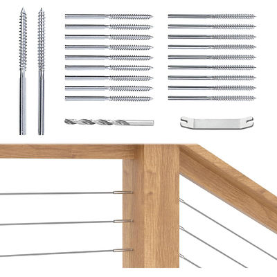 Хорошая цена. T316 Нержавеющая сталь Левый и правый винт для кабельного перила 3/16 дюймов онлайн