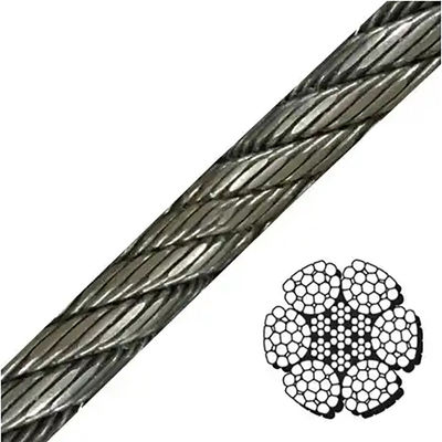 Хорошая цена. 35*k7 32mm High Strength Galvanized Steel Wire Rope for Oil & Gas Hoist and Crane Applications онлайн