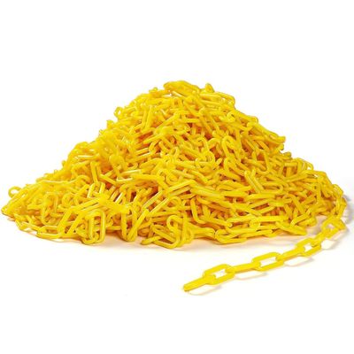 Хорошая цена. Пластиковая цепь из материала PE длиной 200 футов с настраиваемым размером для дорожного барьера безопасности онлайн