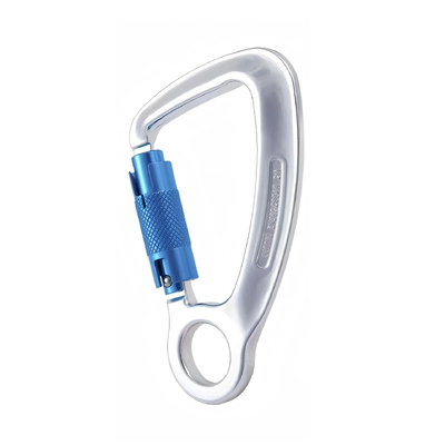 Хорошая цена. 23 кН Алюминиевый карабинер Captive Eye Steel Triple Action Twist Lock Карабинер онлайн