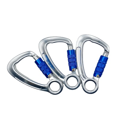 Хорошая цена. Автоматически блокирующее скалолазное оборудование Twist Lock 23kN Алюминиевый карабинер с захваченным глазом онлайн