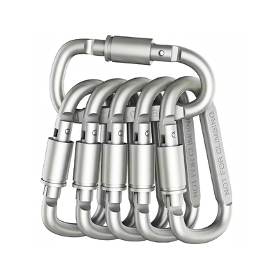Хорошая цена. Лазерная гравировка логотипа D формы Snap Hook Carabiner Clip Алюминиевые карабинерные крючки для наружных аксессуаров онлайн